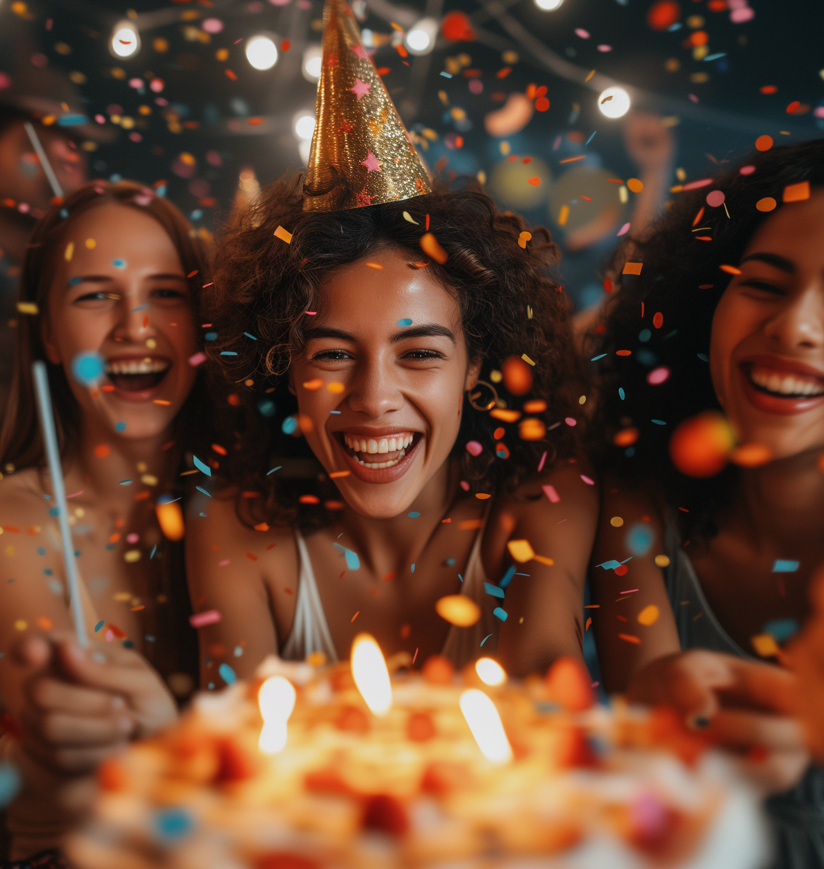 group of people celebrating birthday party